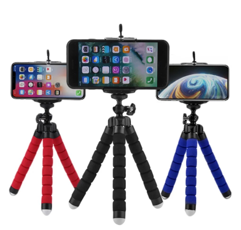 Mini Flexible Sponge Octopus Tripod